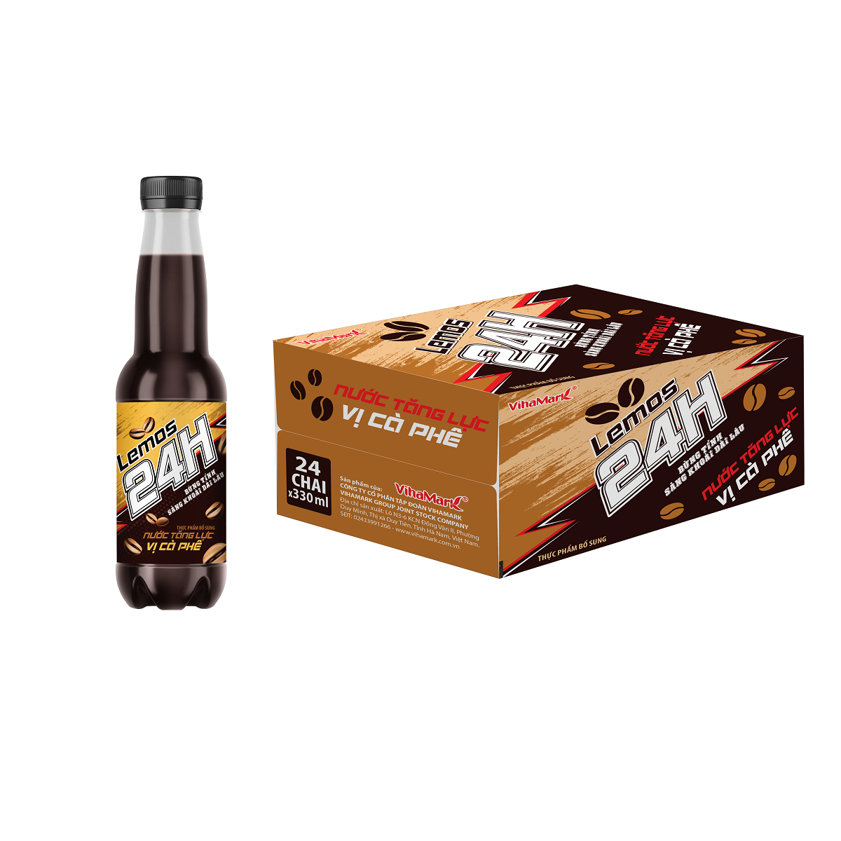 1 Year Shelf Life Vitamin & Minerals Fresh Caffeine Taurine Coffee Flavored Energy Drinks - 330ml Bottle (24 Bottles/carton)