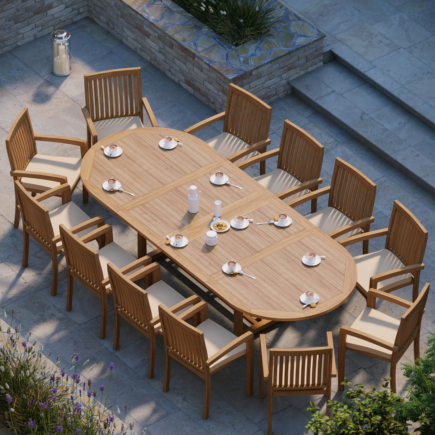 Hot Selling Outdoor Furniture Chair Sofa Set Teak Suar Wood Use For Garden Patio