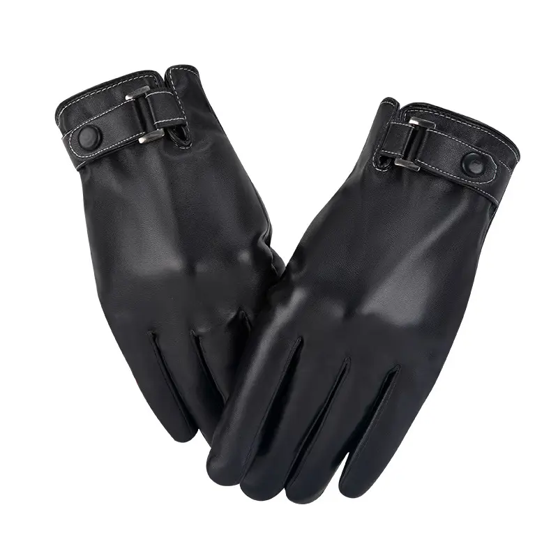 Waterproof Velvet Thick Warm Cycling Motorcycle Gloves Winter Touch Screen Men Sport Leather Gloves