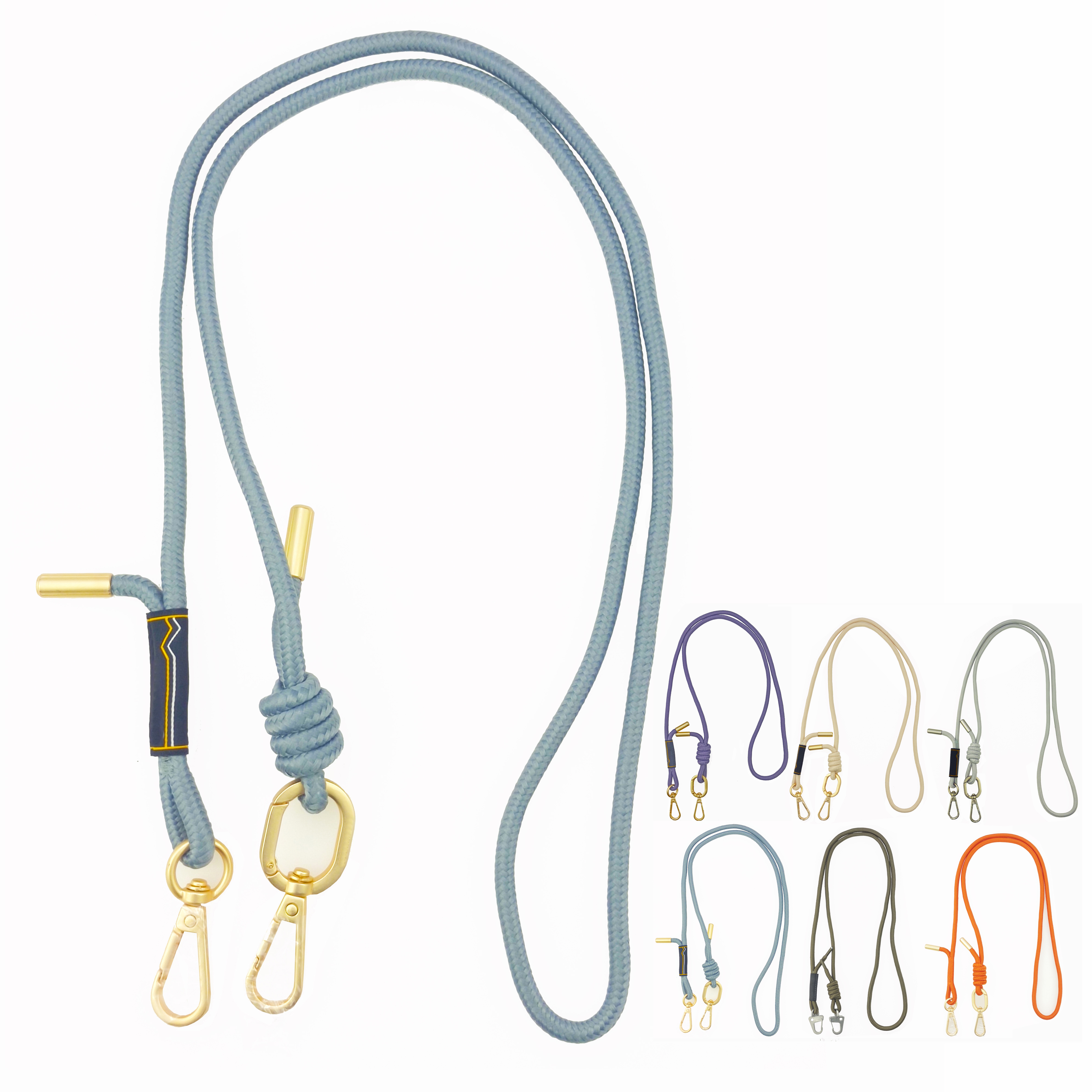 Mobile Phone Accessories Universal Adjustable Crossbody Neck Strap With Two Hooks Tether Patch Mobile Cell Phone Lanyard