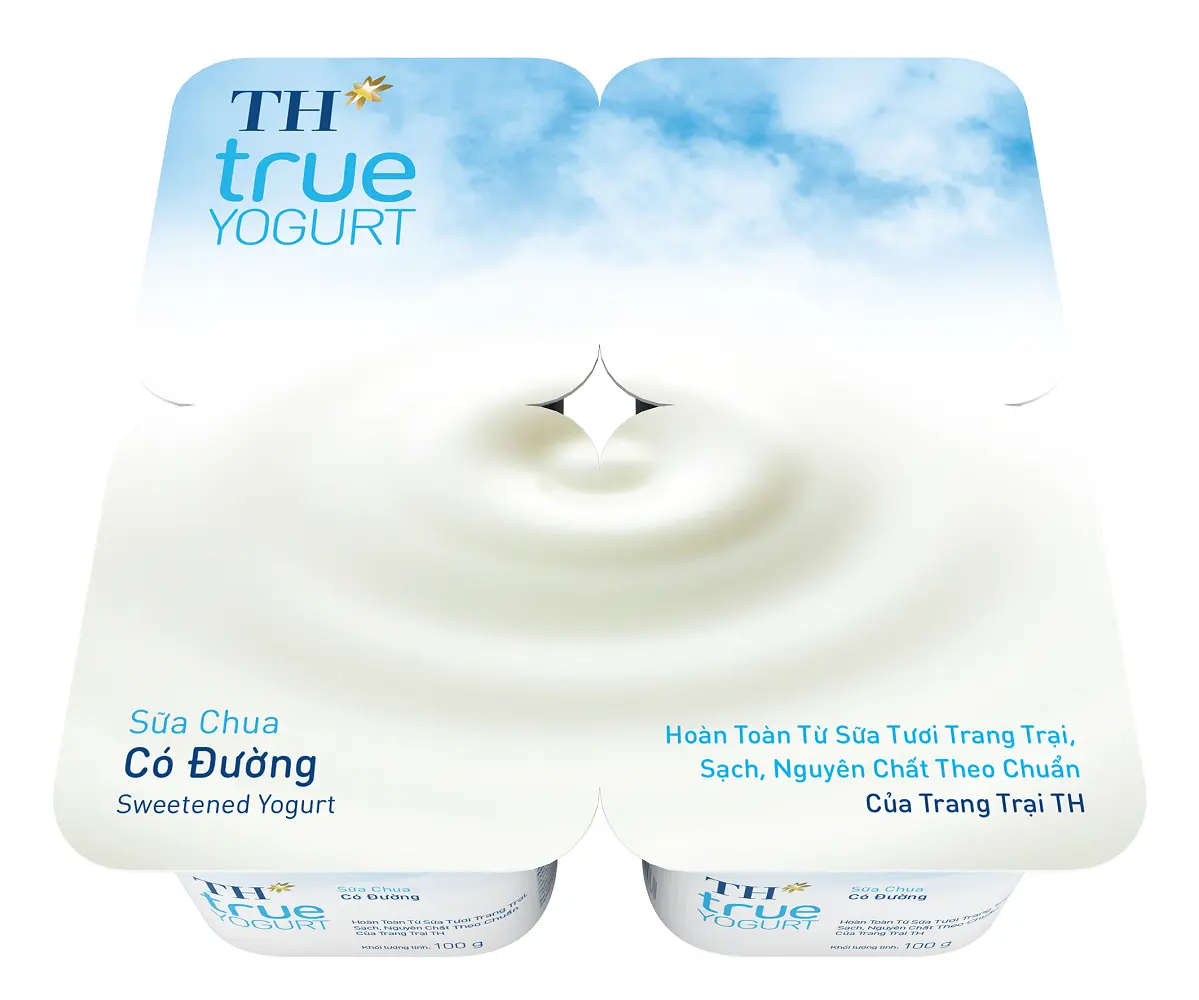 TH true YOGURT - Sweetened Yogurt 100gx48C Delicious Nutrition High Quality Milk Dairy Products Yogurt