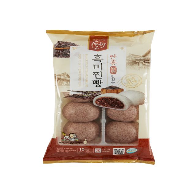 Приготовленный в Корее хлеб anehng с паром, 500 г, булочка с паром черного риса, хлеб с паром, натуральные органические здоровые ингредиенты
