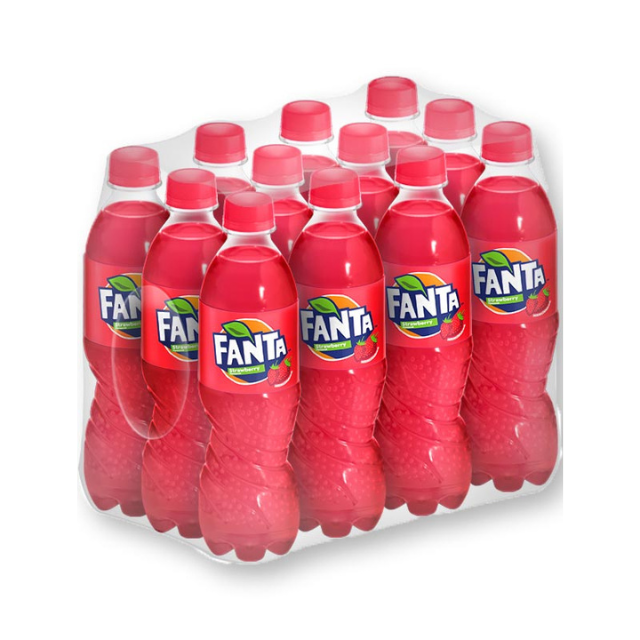 Fanta напитки газированные клубники газированные оптом из Таиланда 450 мл X 12 бутылок