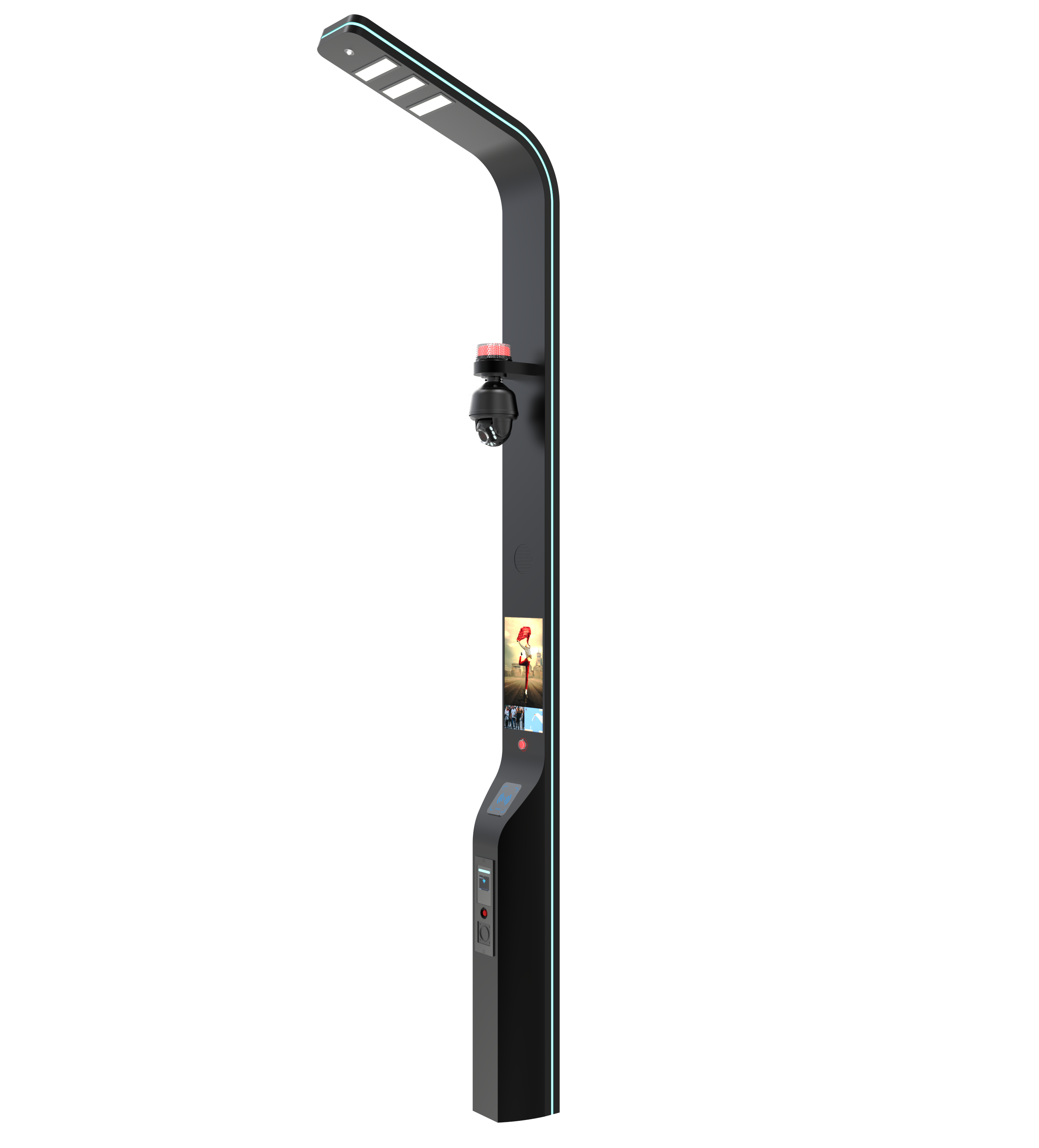 INTEFLY smart pole облачная платформа AI камера лэмпстолб дисплей наружная уличная реклама световой Полюс светодиодный дисплей лэмпстолб Smart