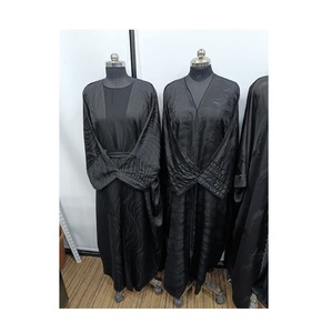 Wholesale Supply Classic Black Abaya Dress for Modest Fashion Women Accessories Available for Sale from India