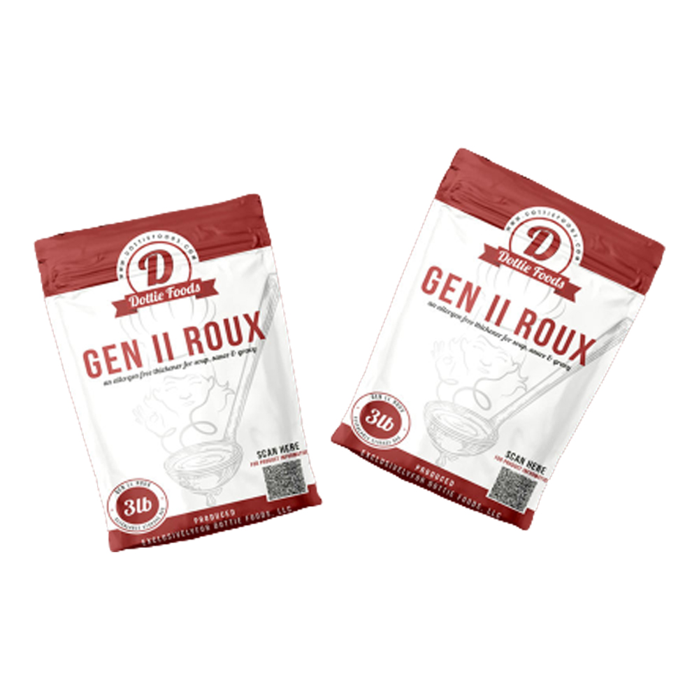 Порошок Dottie Foods GEN ll Red, 3 фунта, упакован в полимерную упаковку насыпью, супы и соусы, помогает поддерживать уровень сахара в крови