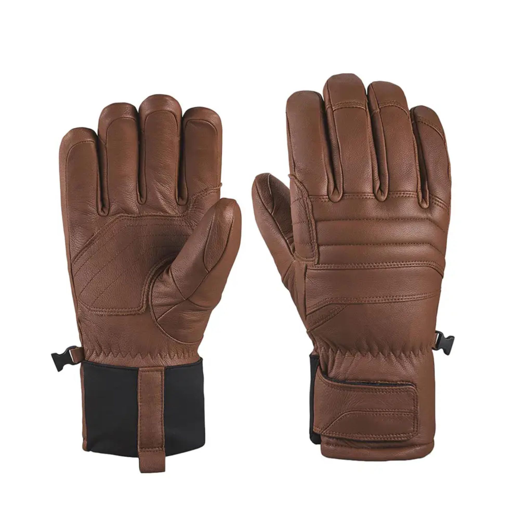 Direct Factory Supplier Customize Men Snowboarding Ski Gloves High Quality Goat Leather Breathable Custom Design Ski Gloves
