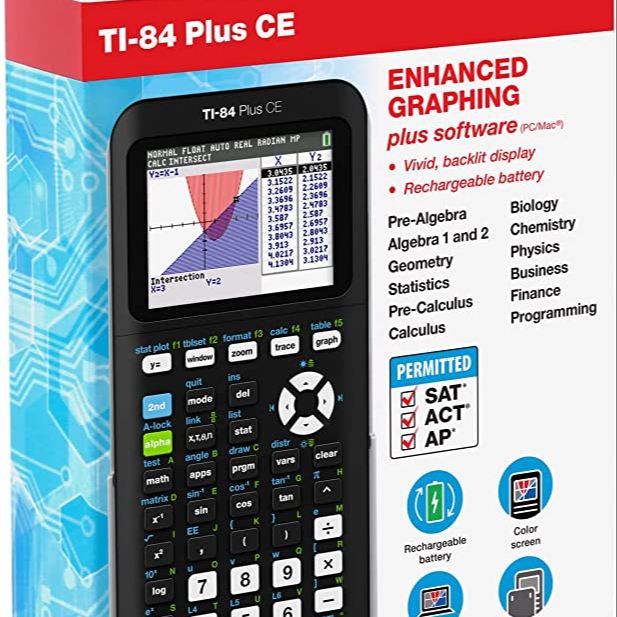 Графический калькулятор Texas Instruments TI-84 Plus CE Colors