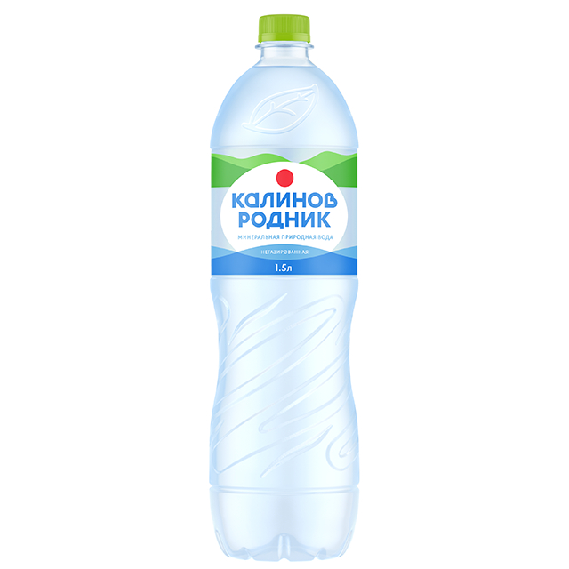Минеральная вода Kalinov Rodnik Nature, 1500 мл, питьевая вода, чистая, негазированная питьевая вода, готовая к употреблению