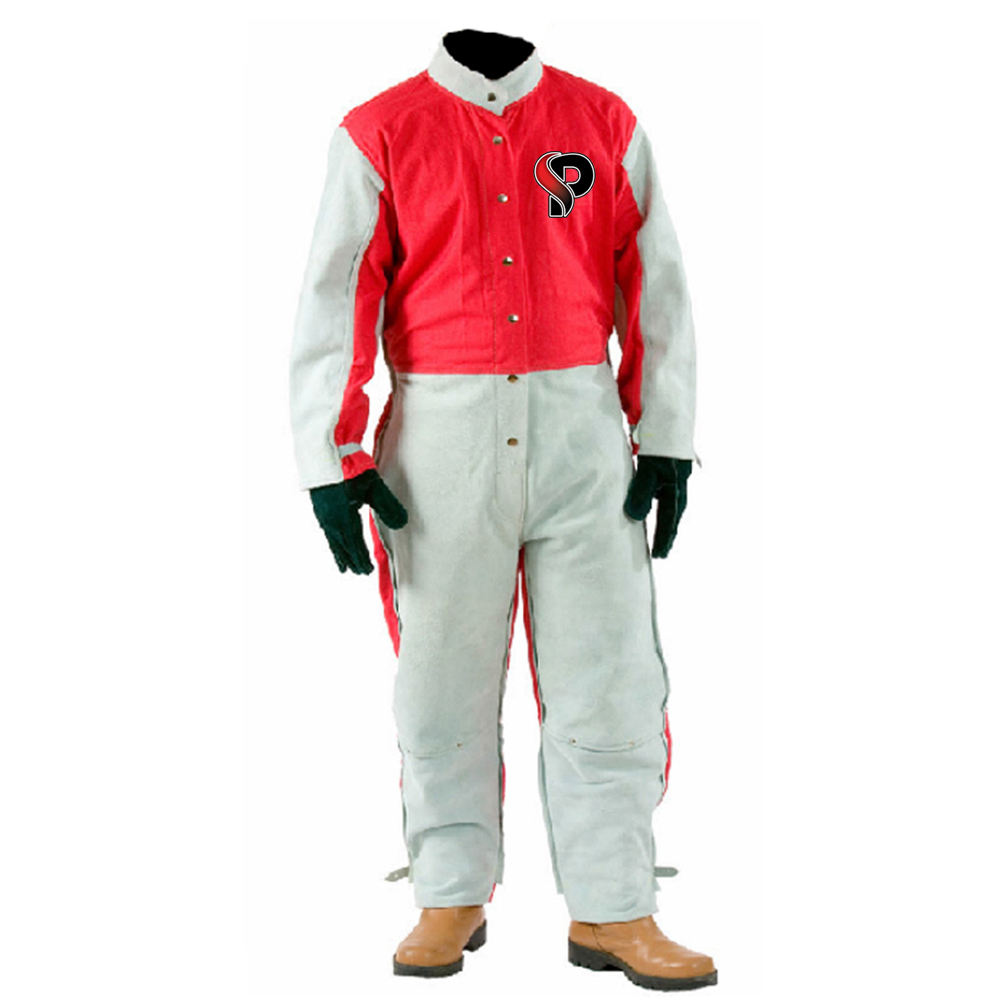 PREMIUM HEAVY DUTY LEATHER SANDBLASTING SUITS FR COTTON FABRIC NYLON POLYESTER SAND BLAST SUIT SAFETY COVERALL WORK WEAR for MEN