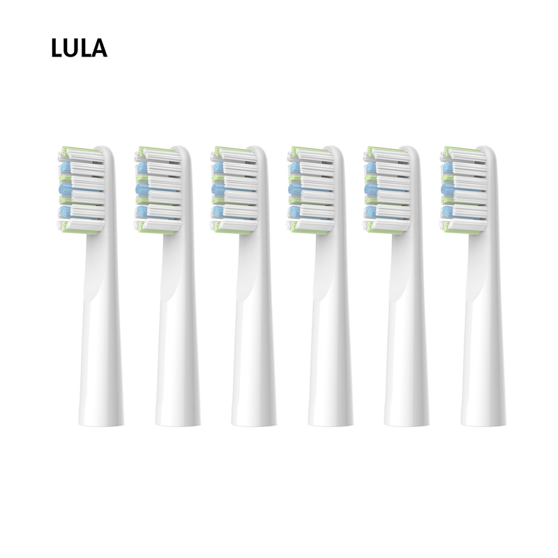 LULA Beauty Прямая поставка Высококачественная электрическая зубная щетка сменные головки с очистителем языка сзади