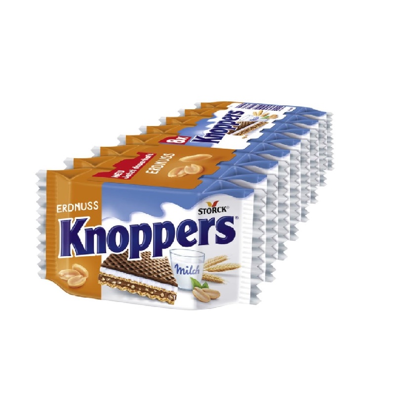 Direct Supplier Of Storck Knoppers nut bar Biscuits (200 g) | Knoppers Chocolate Waffer Products At Wholesale Price