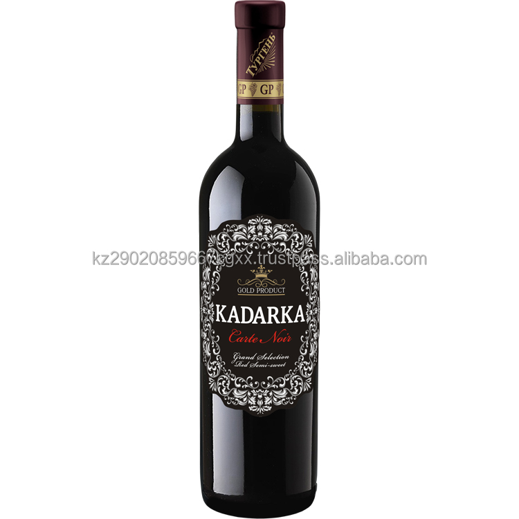 Красное полусладкое вино Kadarka Carte Noir 11% Алкоголь Виноград Столовый рубиновый цвет Прекрасный благородный напиток Стеклянное вино