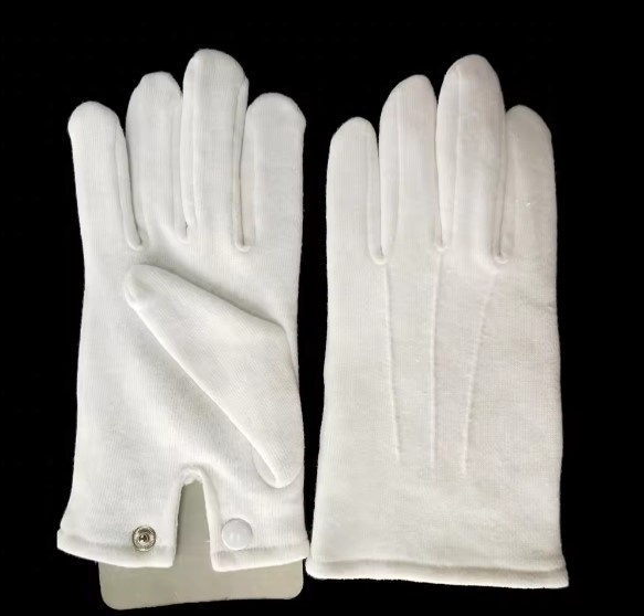 Cotton Knitting Protective Gloves White Safety Gloves for Household Work Ski and Outdoor Activities Daily Use