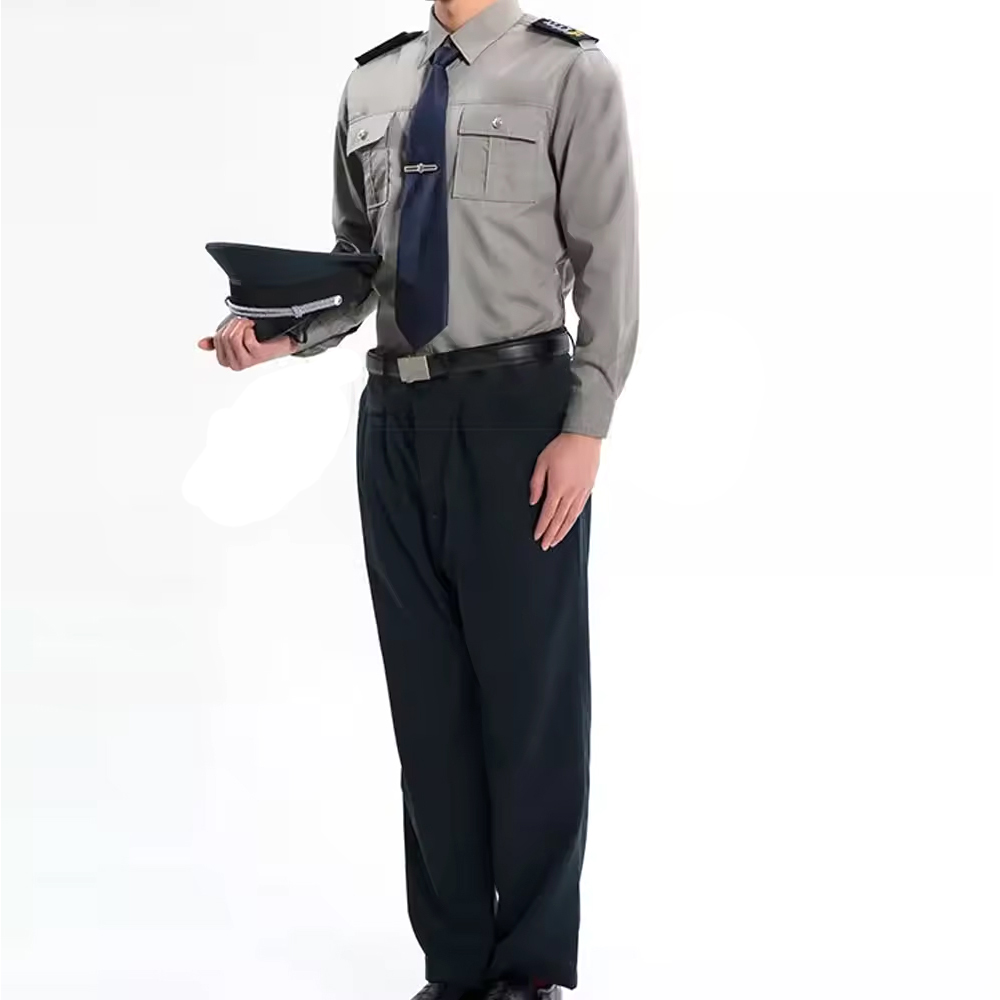 Wholesale Outdoor Breathable Polyester And Cotton Black Trekking Security Guard Training Tactical Uniforms Sets