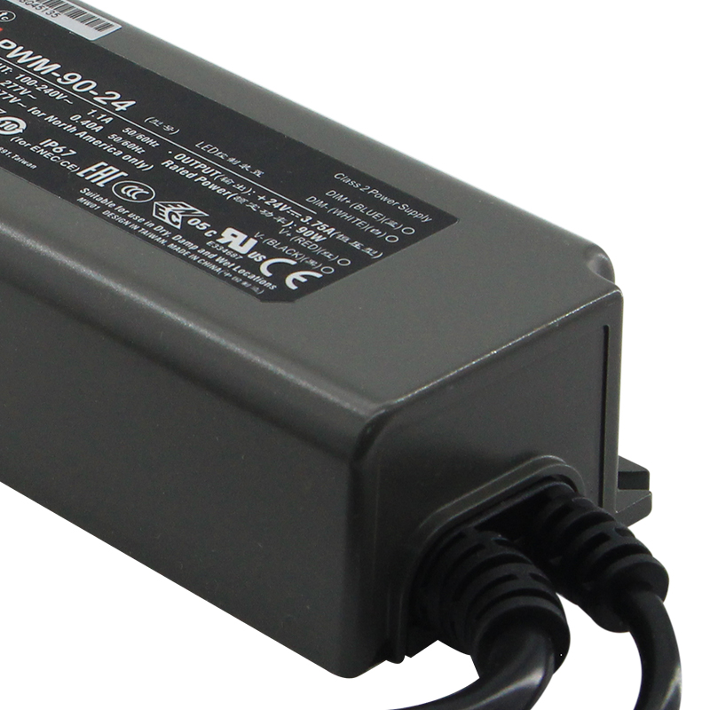 Бренд Mean Well представляет PWM-90-24 Led свет драйвер переключать режим 1 светодиодный драйвер 40 Вт 60 Вт 90W преобразователь переменного тока в постоянный светодиодный драйвер