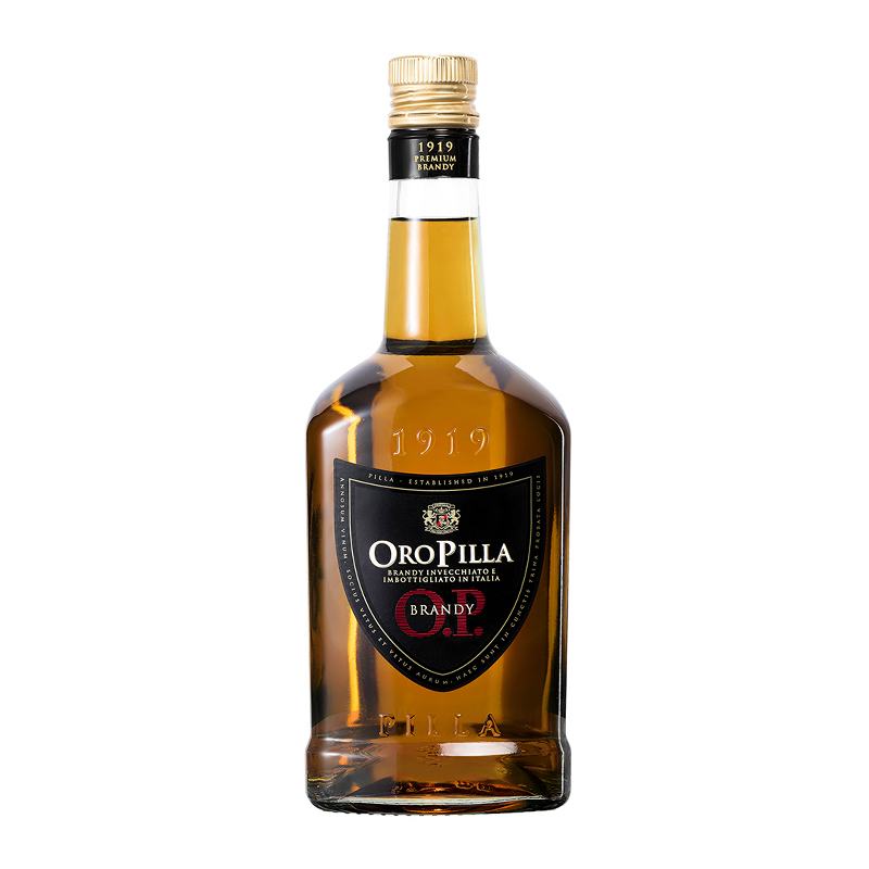 Высшее качество, Сделано в Италии, бутылка бренди ORO Pilla 70 cl, готовая к экспорту