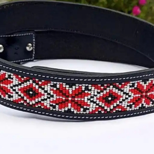 Best Quality Custom Made Genuine Western Leather Beaded Belt With Stud Design Manufacturer Exporter From India
