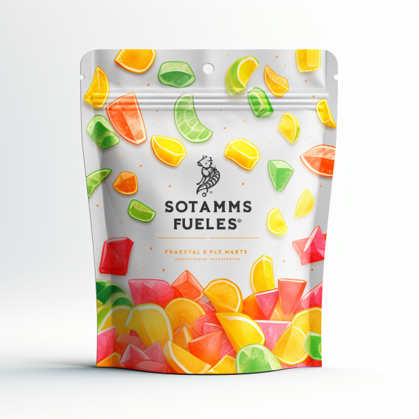 Laminated material Eco - friendly gummies Bag Stand UP Pouch Packaging 100%Recyclable Premium Quality Moisture Proof