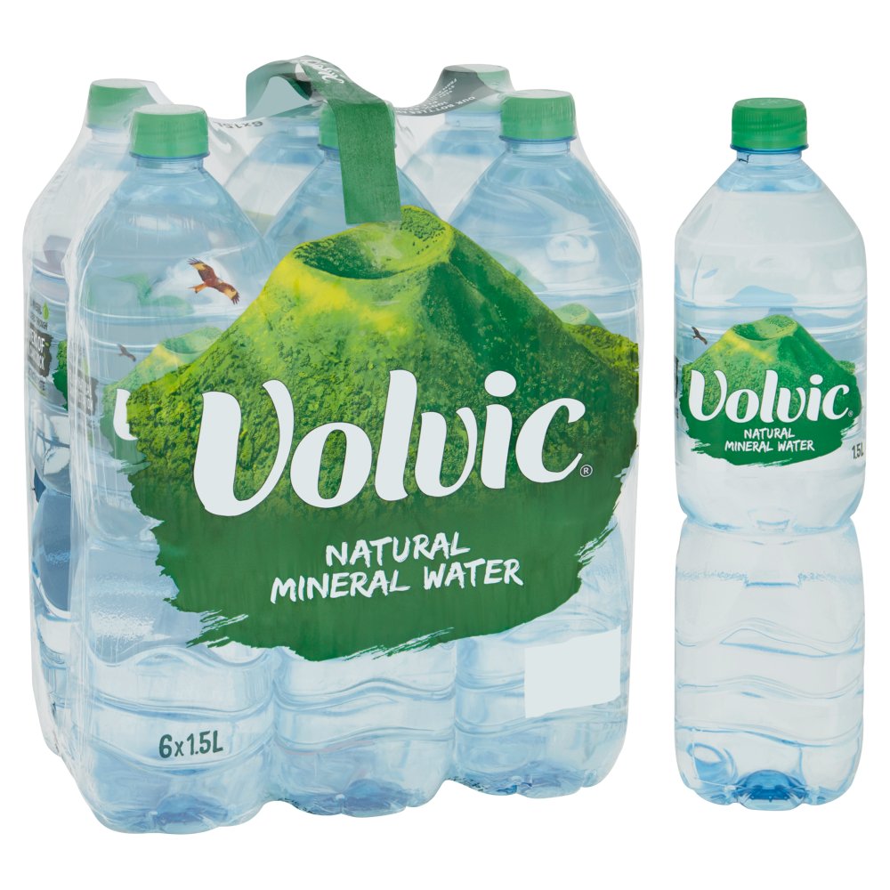 Натуральная минеральная вода Volvic 6x1,5 л | Оптовый поставщик