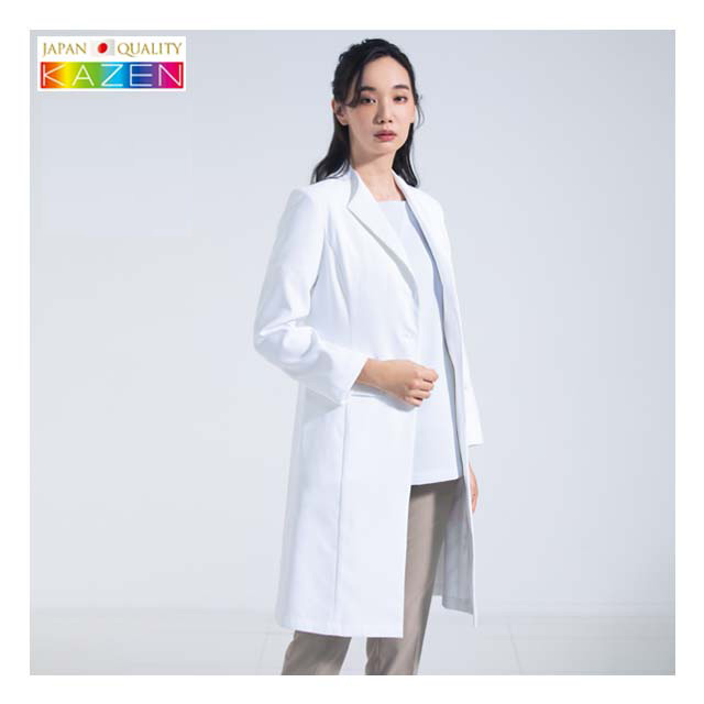 KZN 409 Ladies Doctor Coat Soft Medical Lab Hospital White Uniforms