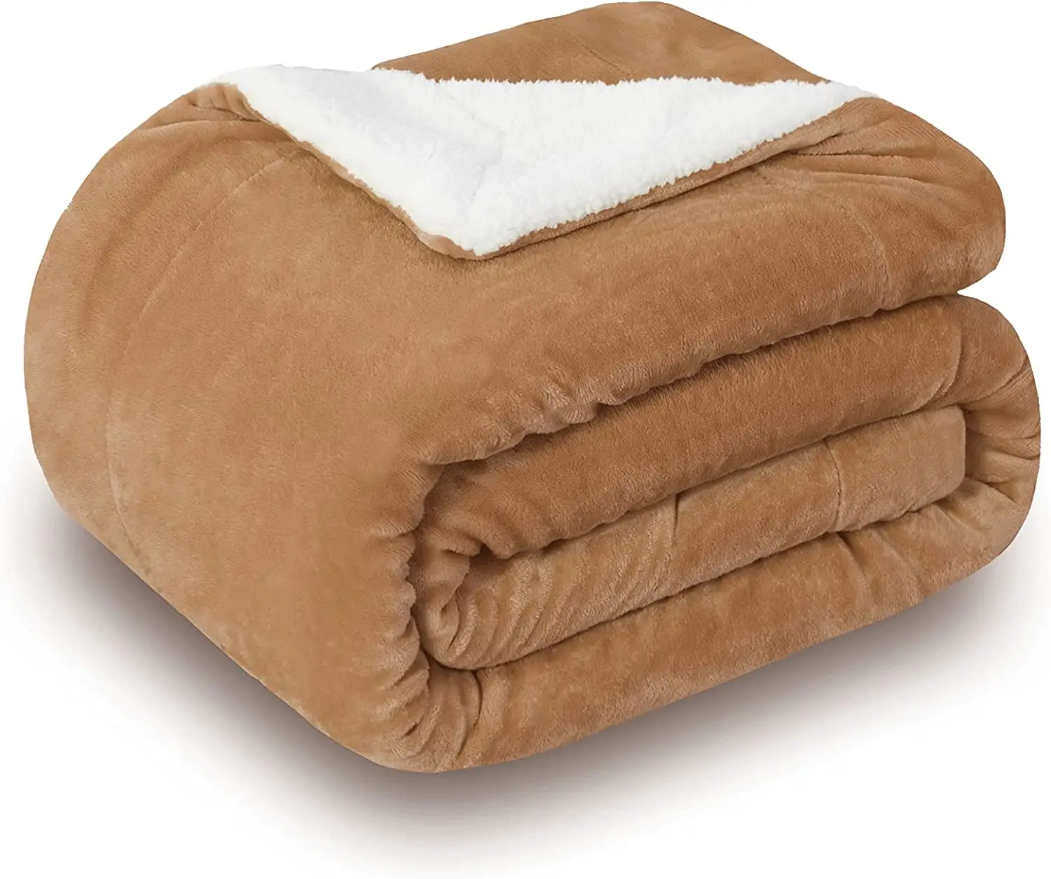 Premium Double Layer Flannel Fleece Bed Throw Cozy Warm Sherpa Blanket For Winter