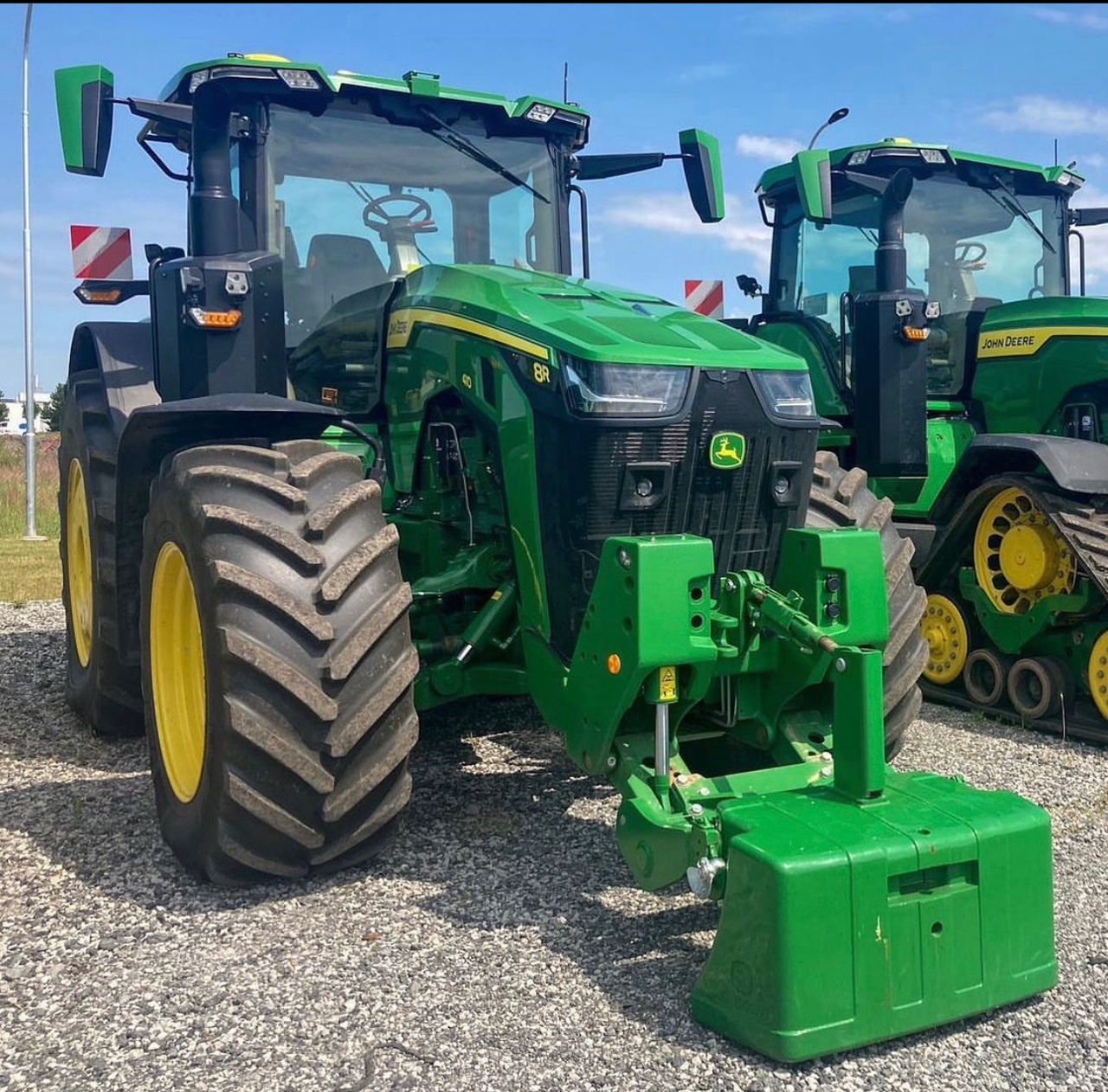 Бывший в употреблении трактор John Deere Dir 90 л.с. 4 Вт фермерский трактор 4wd с дизельным двигателем | Б/у трактор 2017 John Deere 6215R MFWD
