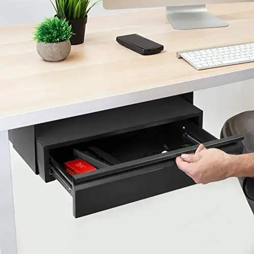 HUIYANG save space hidden drawer for standing desk storage slide out under desk drawer