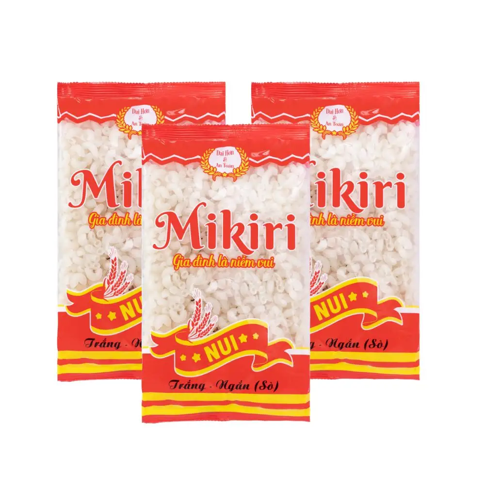 Tasty Viet Nam White Macaroni (Short Stalks) packing bags Feature gluten free low -fat low-carb tasty Dried food date one years