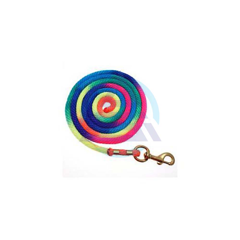 Wholesale Rainbow Poly Lead Rope with Bolt Snap Strong Slip Rope Leads Low MOQ Top Supplier
