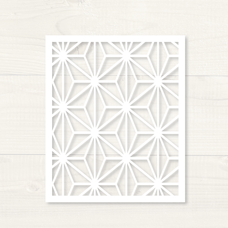 Durable plastic large wall stencil for painting on wall and floor