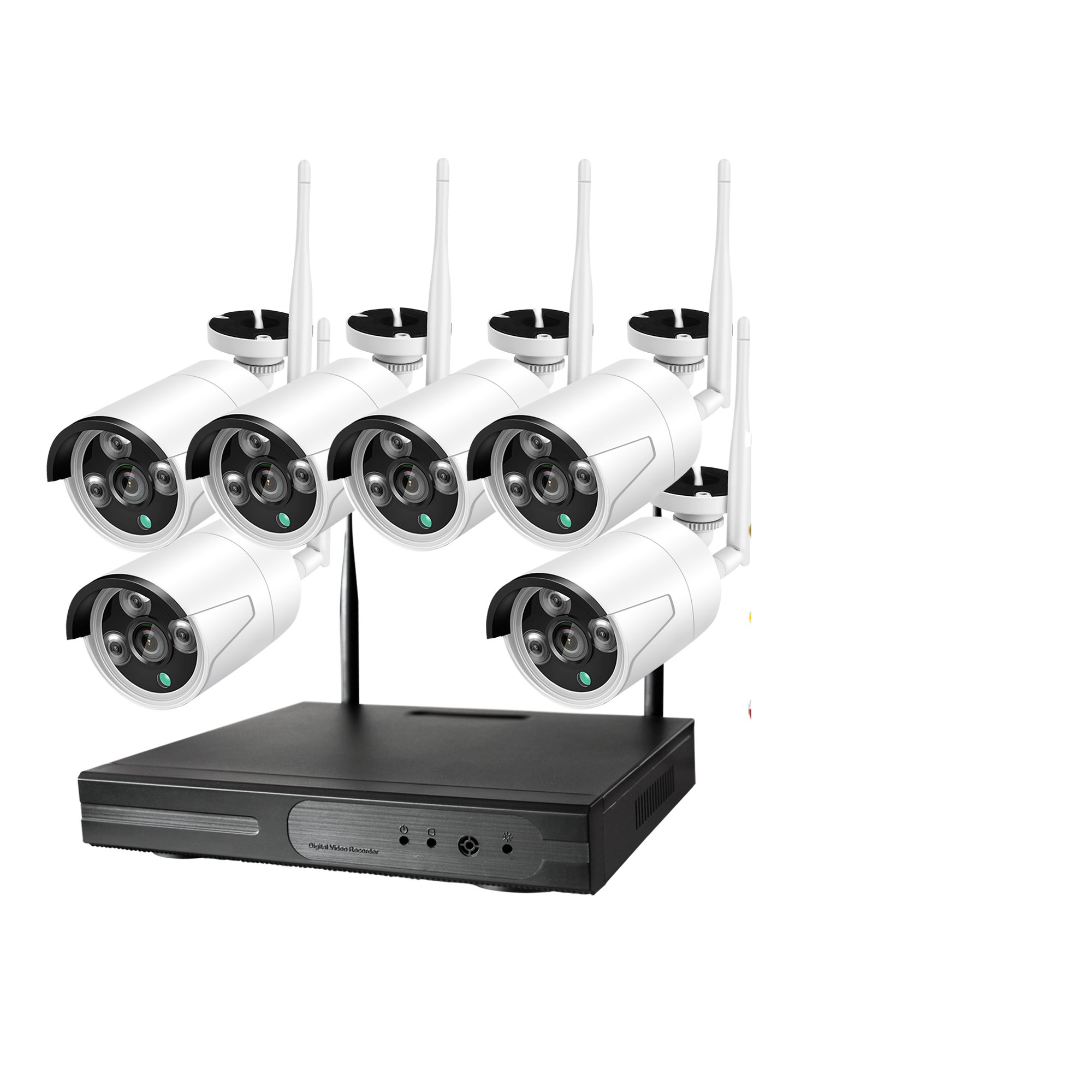 Система видеонаблюдения Tuya, 5 МП, 8 каналов, Wi-Fi, NVR, 4 канала