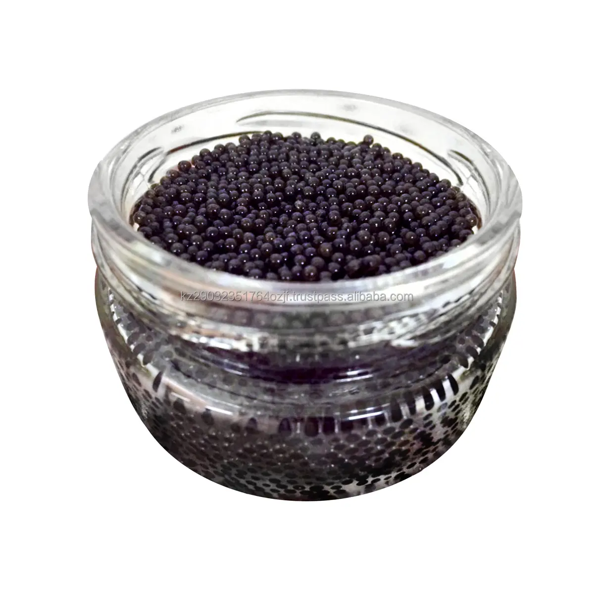 Culinary delight farm-raised bester caviar pre-packed in jar from fishfarm