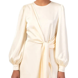 2023 Ssica New Design Modest Set Modest Blouses & Shirts Balloon Sleeve Top Modest Set Latest Design Muslim Tops