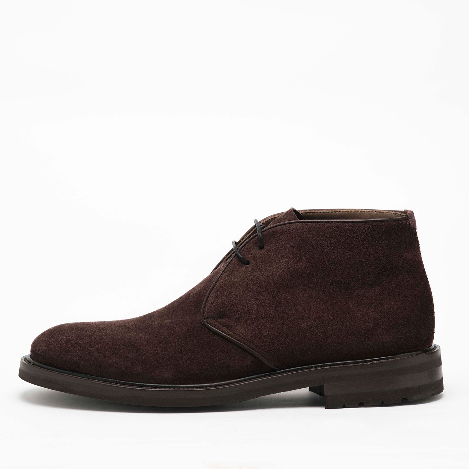 2023 Ankle boots made in Italy for winter cold time in dark brown suede and extralight Vibram sole for everyday life