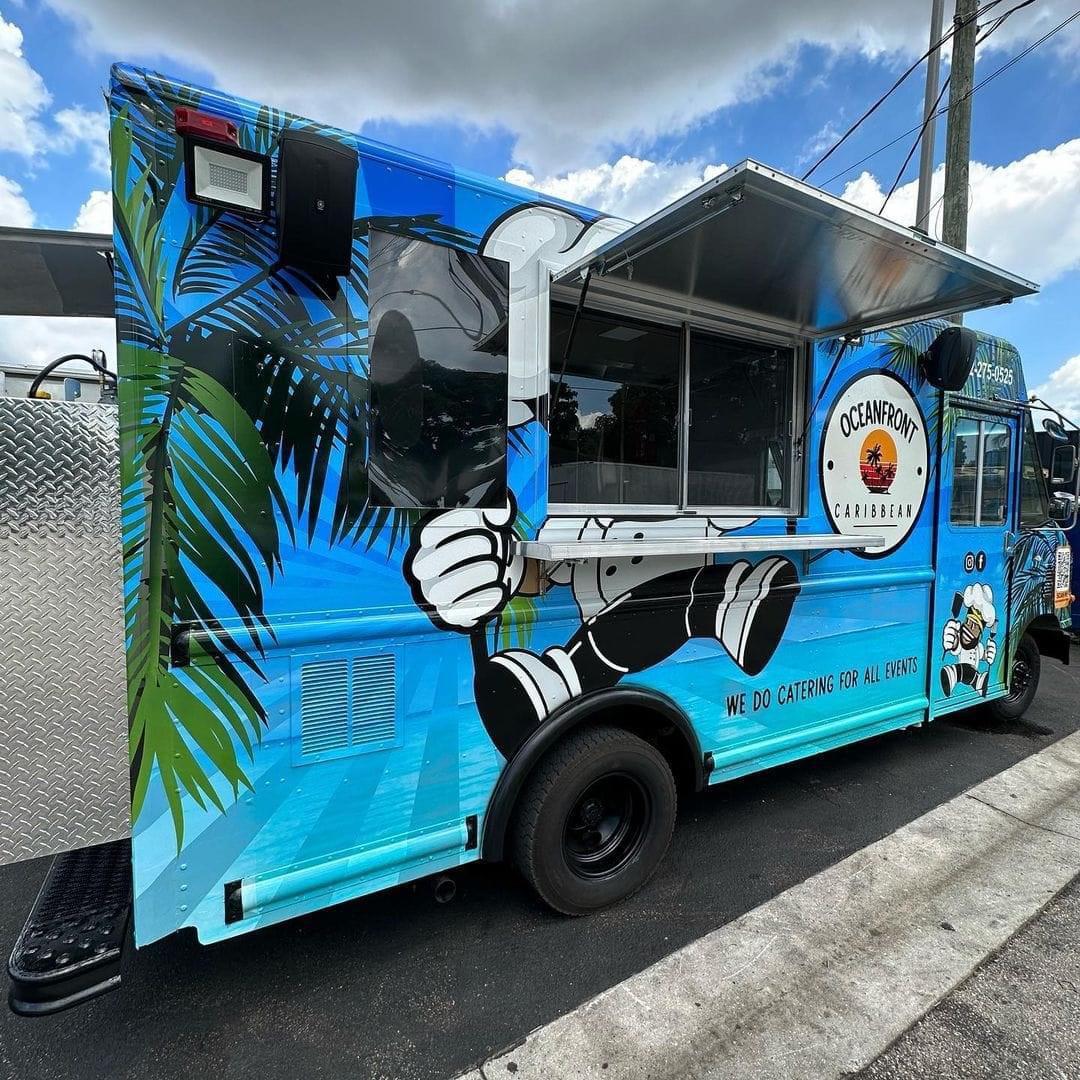 Fully Equipped Used Mobile Food Truck food cart inused food truck trailer for sale mobile fruit and vending trailer with fridge