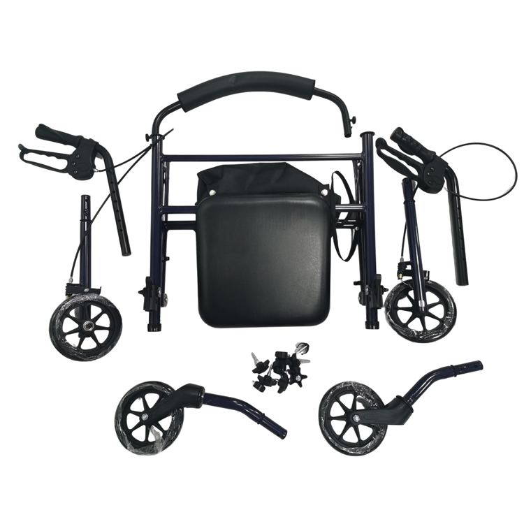 Bliss Medical folding adult Walker rollator Elderly disabled walker with seat for senior elderly shopping cart