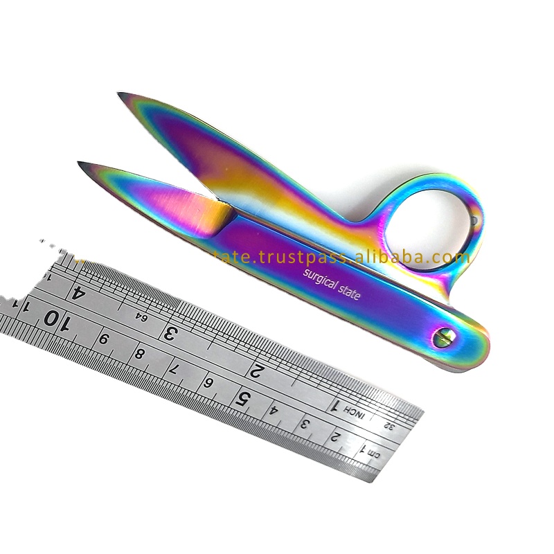 Wholesale High Strength Sharp Yarn Shears U Shape Safety Thread Snips Embroidery Cross Stitch Craft Scissors Yarn Cutter Scissor