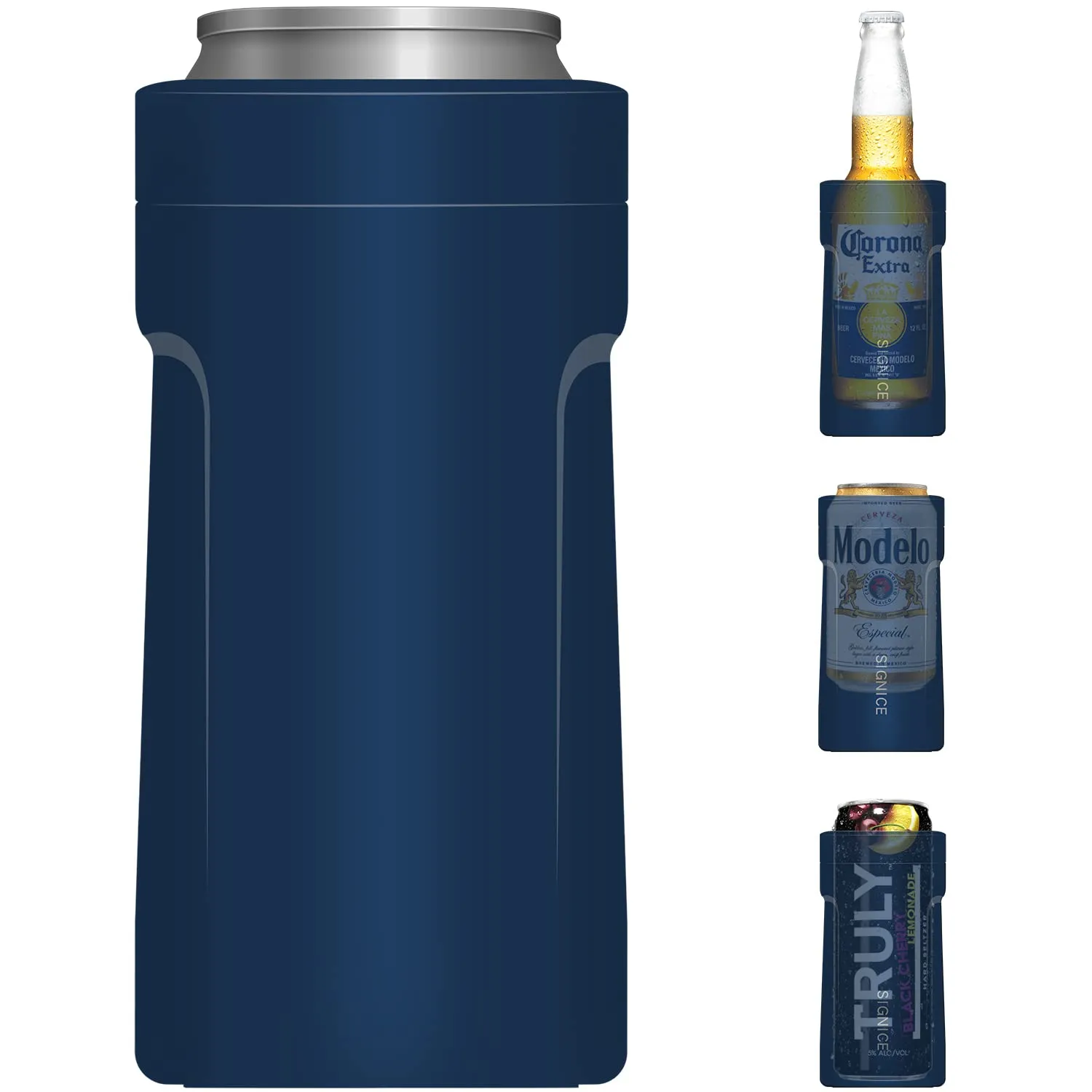 Insulated Vacuum Can Cooler Customizable 3 In 1 All Size Multiple Hard Shell Double Wall Stainless Steel Vacuum Insulated Seltzer Can Cooler Tumbler Coozies