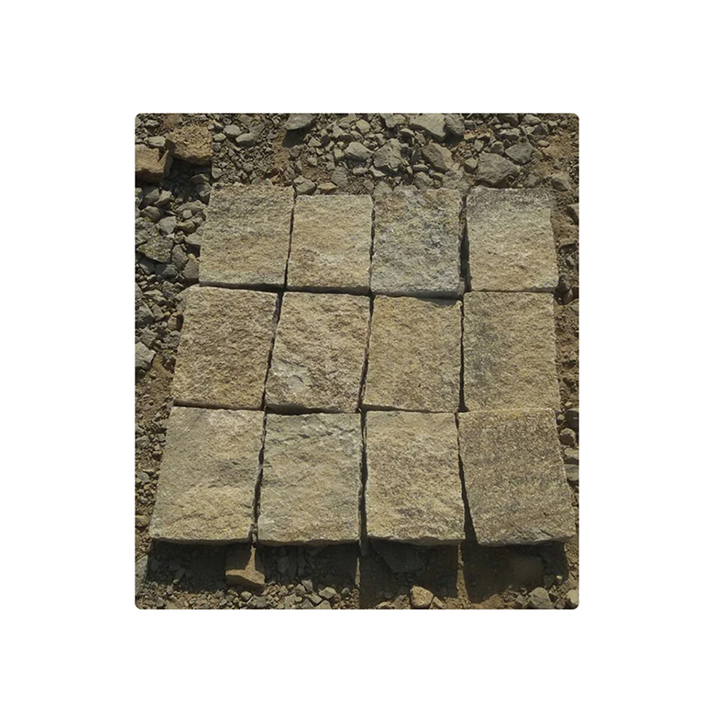 Most Selling Natural Stone 100% Stone Yellow Brown Mix Cobble Pebble Type for Parking Driveway with Custom and Regular Size