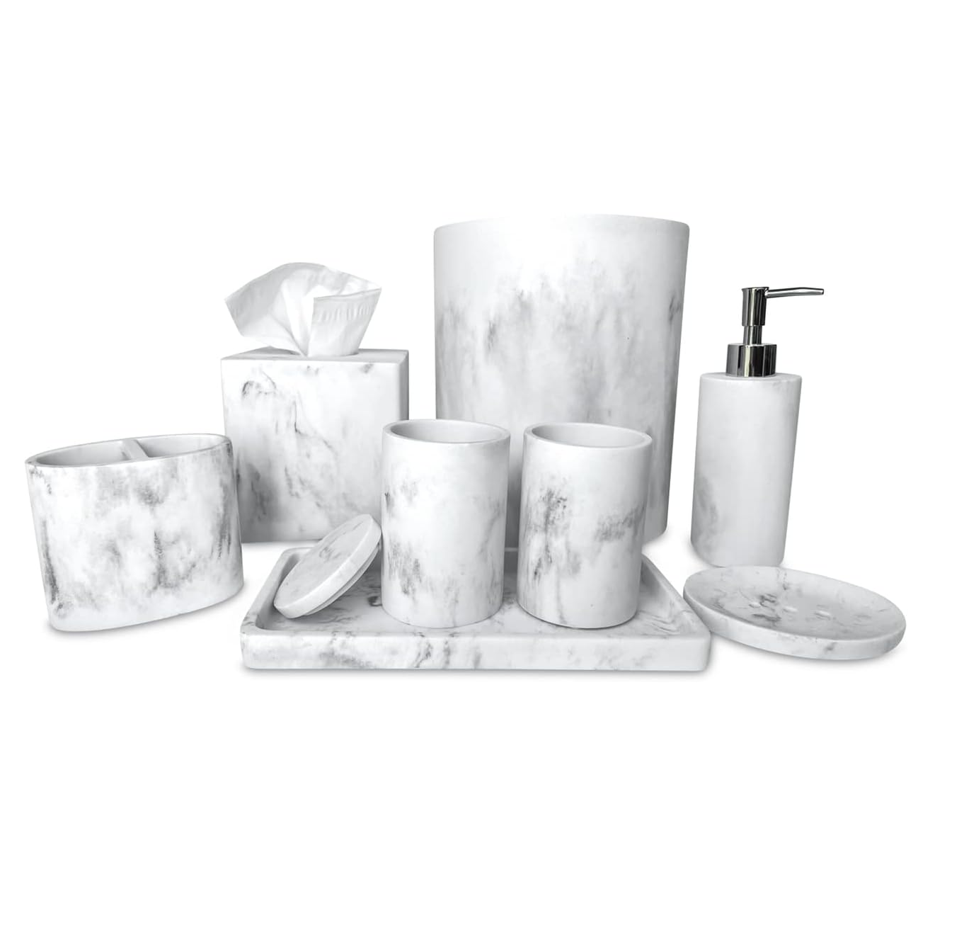 Resin Bathroom Set Top Sale Marble texture resin bathroom set affordable price best quality product