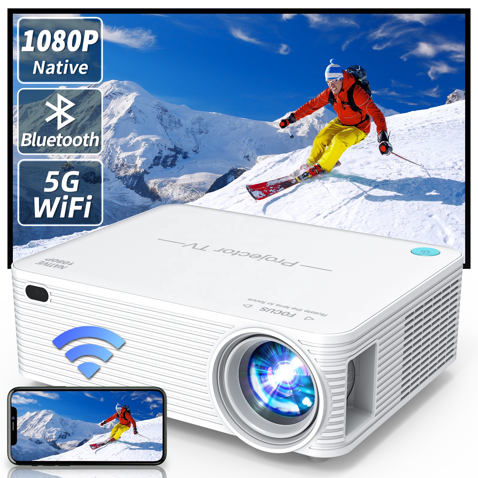 Aliexpress Горячая Распродажа 9500 люмен 1080P светодиодный ЖК-проектор 4500 проектор 10000 Dlp проектор для мобильного телефона A30 проектор