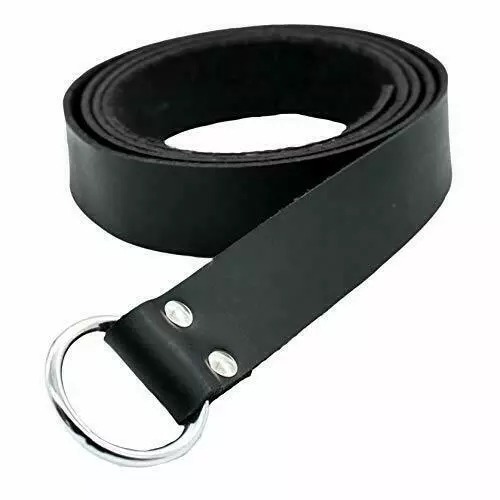 Medieval Leather Viking Belt O Ring for Renaissance Medieval Viking other fair Historical reenactment belt Cosplay belt