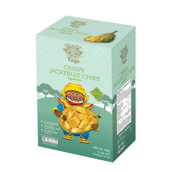 Yags хрустящие чипсы Jackfruit 50 г.