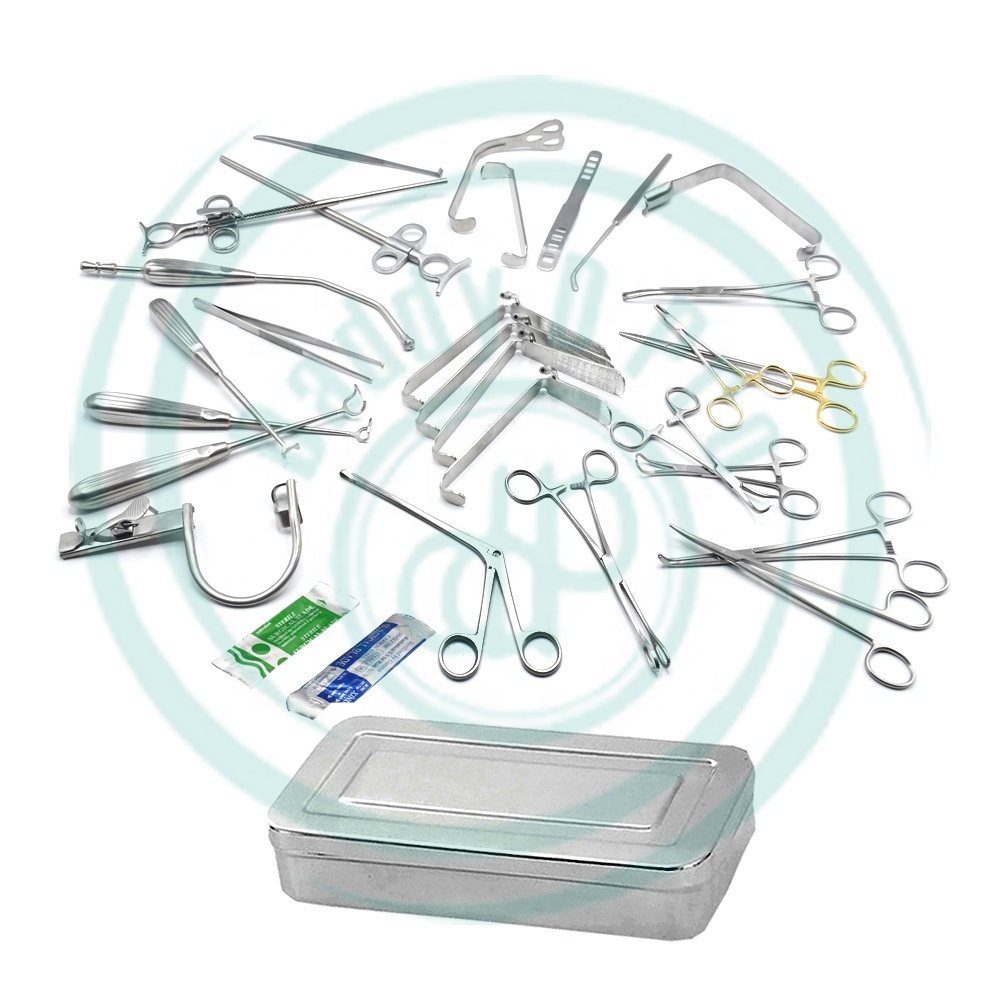 31-Pcs Set of Tonsillectomy Adenoidectomy Surgical Instruments Ear Eye Nose and Throat Ent Instru for Tonsil Surgery DADDY D PRO
