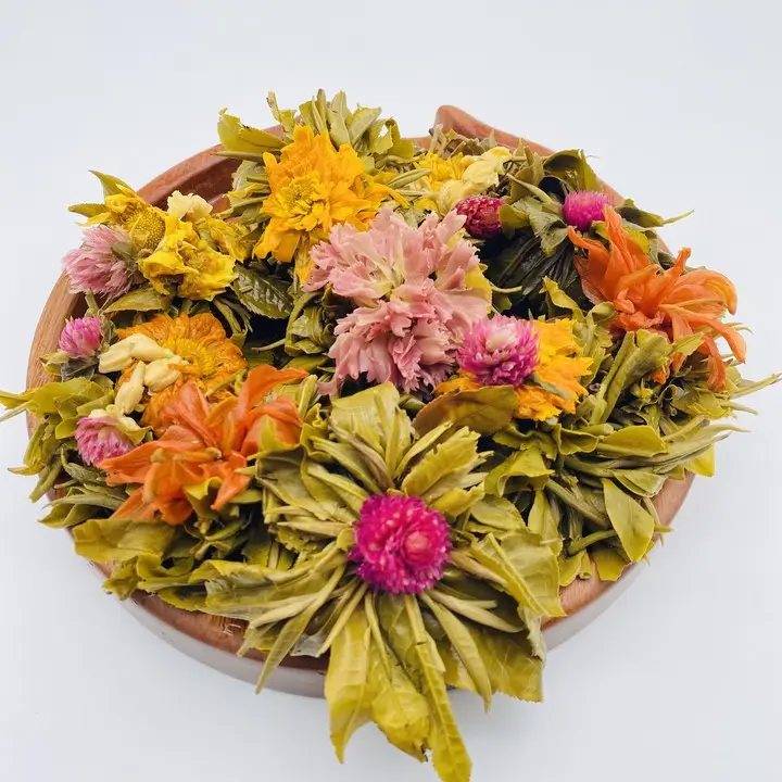 EU Blooming flower tea Chinese High quality  Edible Flowers Dried Blooming Tea Flowers