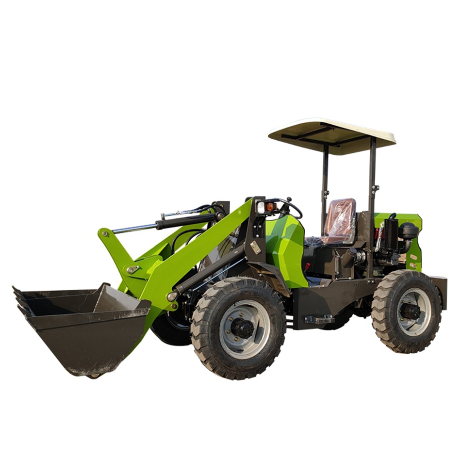 Compact Diesel Four-Wheel Drive Agricultural Loader Excavator EPA-Compliant Engine 1 Ton Rated Load Front Loader Bucket Pump