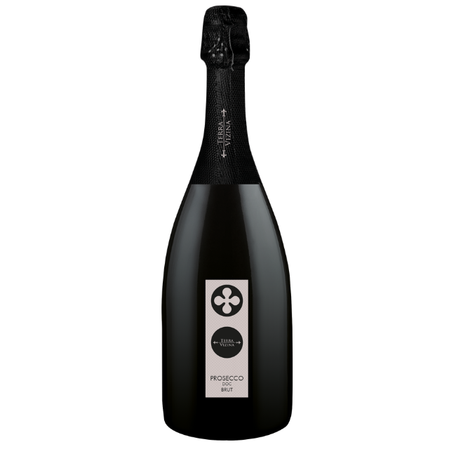 Высококачественное игристое сухое вино Prosecco Brut Doc - Whit Label Azienda Casere для столового вина и апертифа в стеклянной бутылке
