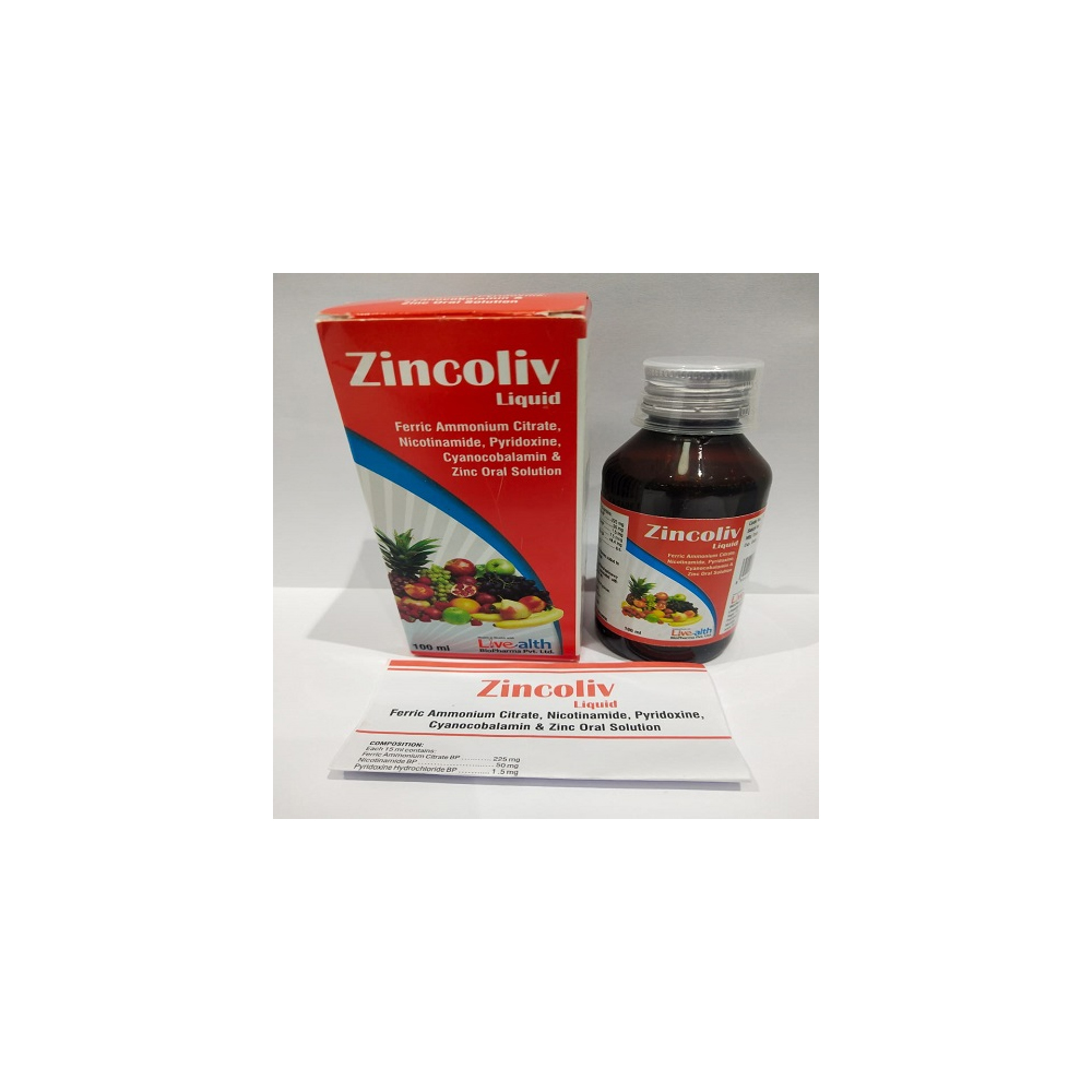 New Ferric ammonium citrate Nicotinamide Pyridoxine cyanocobalamin & zinc oral solution at Best Price