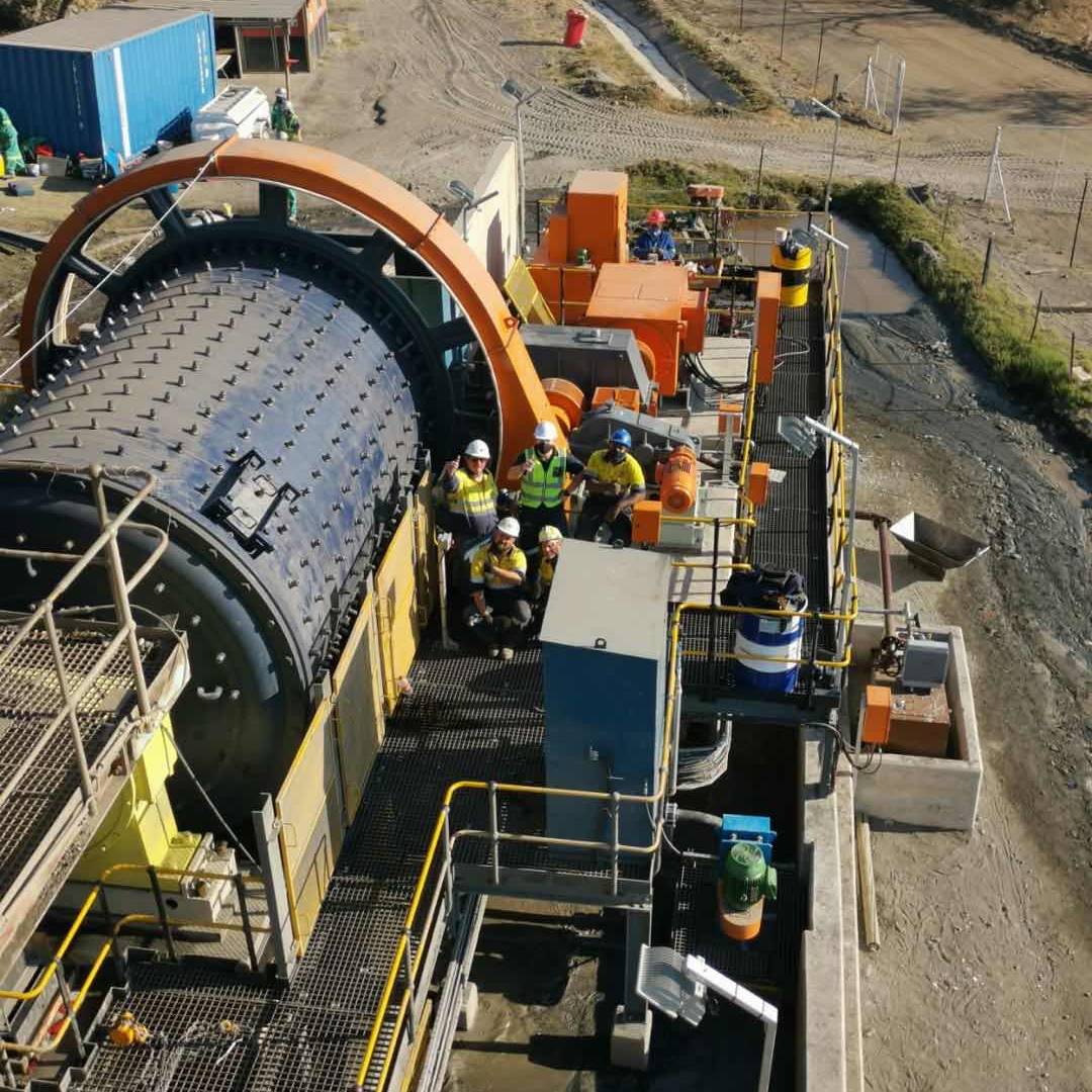Hongxing Large Capacity Ball Mill 3200X4500 for Crushing Chrome Ore, Spare Parts Supply All Provided AC Motor South Africa 85000